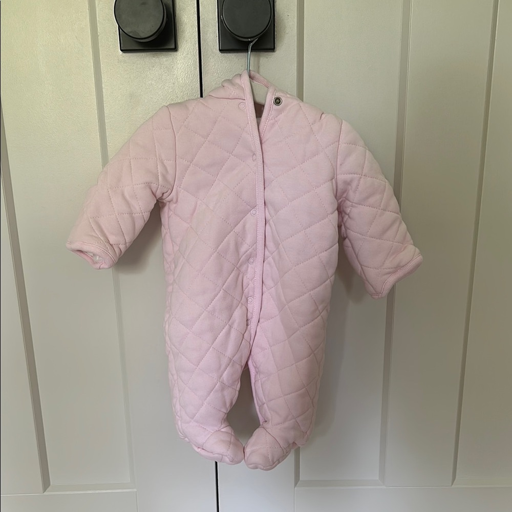 Quilted Pink Jacket Onsie SZ 0-3